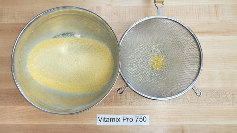 vitamix pro 750 - the pro 750 quickly turned these popcorn seeds into a fine corn meal...