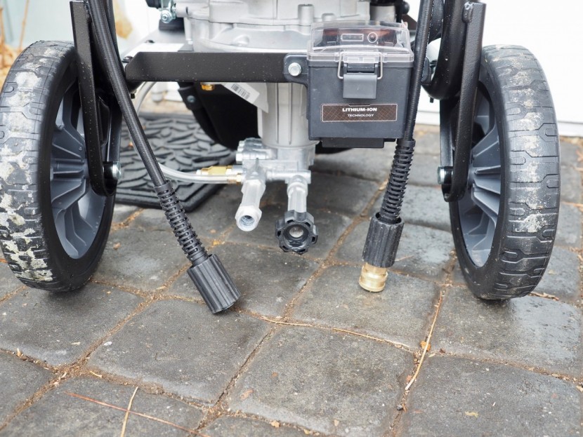 generac 7132 - the hose connections on the generac can take a little more effort to...