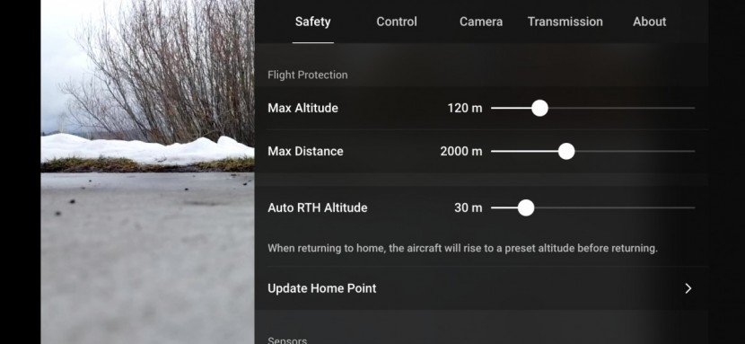 dji mavic mini - it is quite easy to adjust advanced settings on the dji fly app.