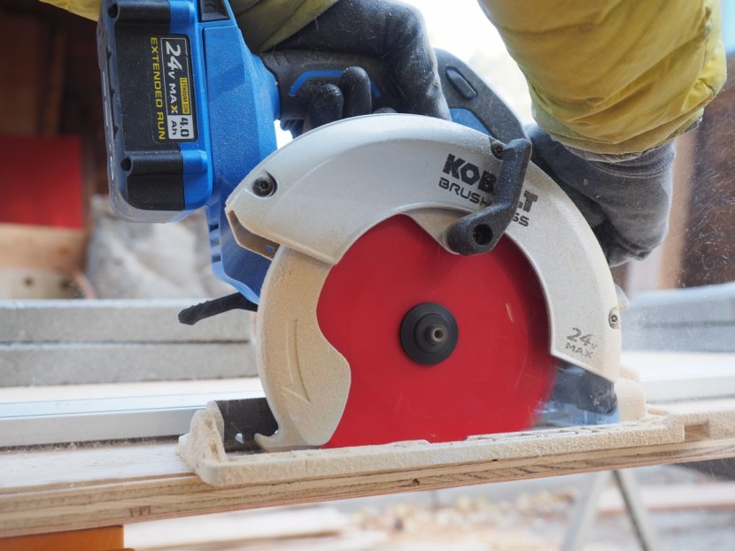 after cutting 360 linear feet of sheeting on a charge, it was clear...