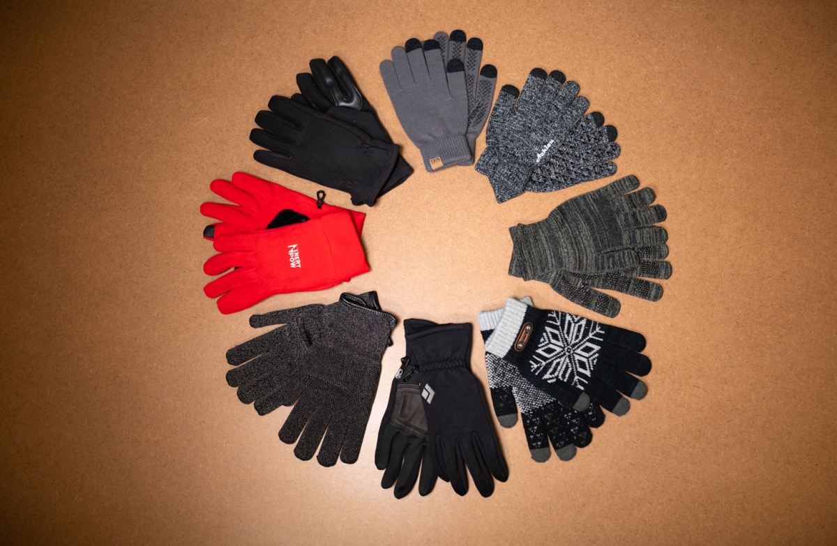 Best Touchscreen Gloves Review (Most of the gloves that we purchased for testing.)