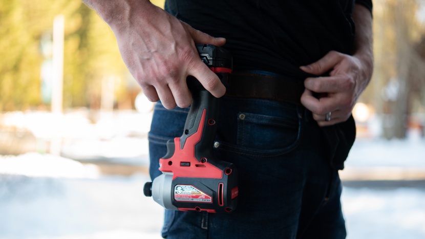 milwaukee m18 2850-20 - for any serious diyer or professional builder, a belt clip is a must...
