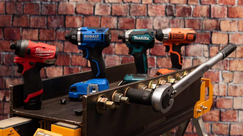 impact driver - we welded 3/4&quot; bolts to an i-beam in order to measure each driver&#039;s...