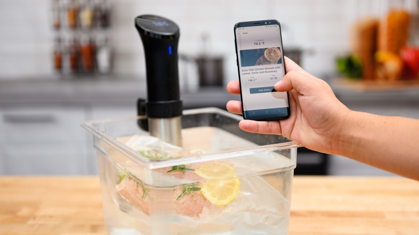 anova culinary precision cooker an500-us00 - the anova app is very straightforward and easy to use.