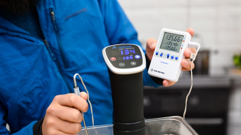 aobosi sous vide cooker - the aobosi did quite well when we compared its display to the...
