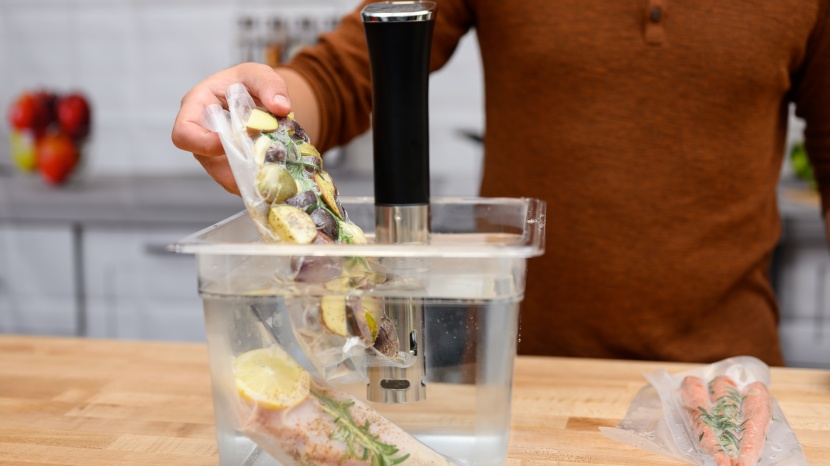 sousvide art 850w immersional circulator - this fairly uninspiring sous vide costs a bit more than we would...