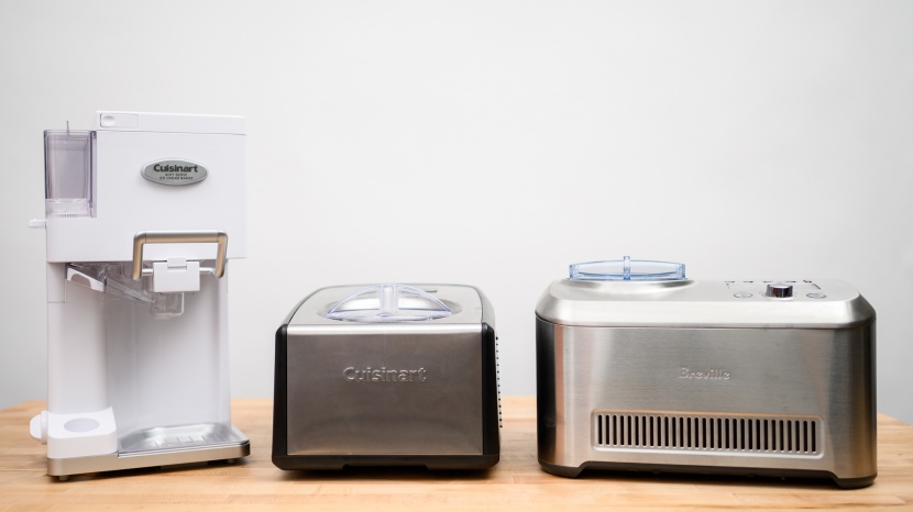 ice cream maker - freezer bowl and compressor models come in all shapes and sizes.