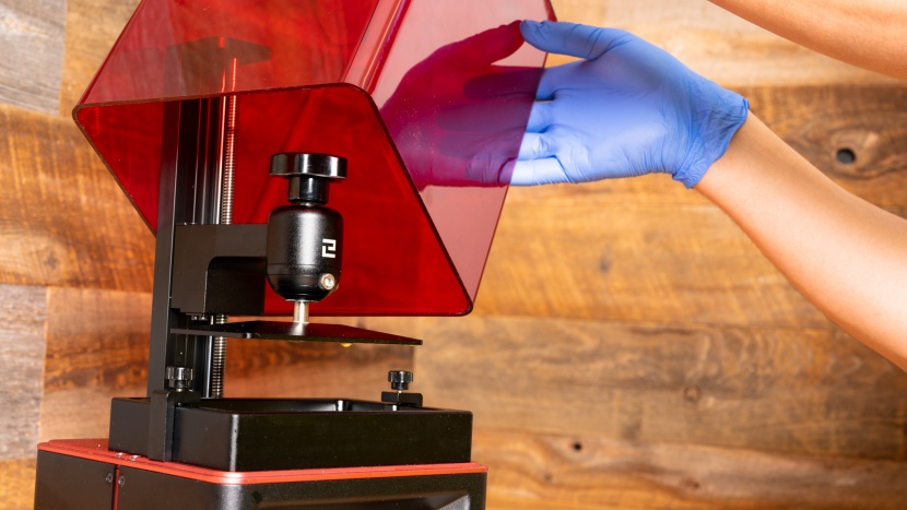 elegoo mars - we found the completely removable lid to be a bit more of a hassle...