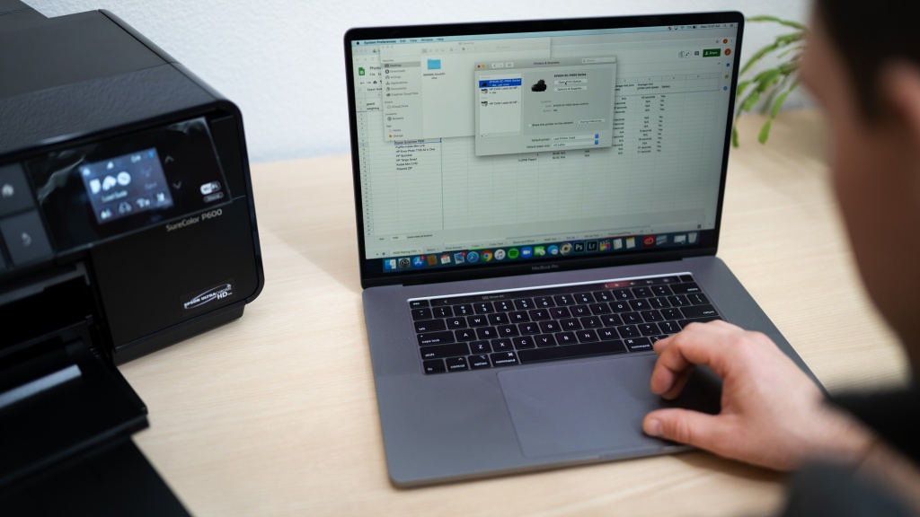 epson surecolor p600 - set-up is eased with an lcd screen to guide one through the process...