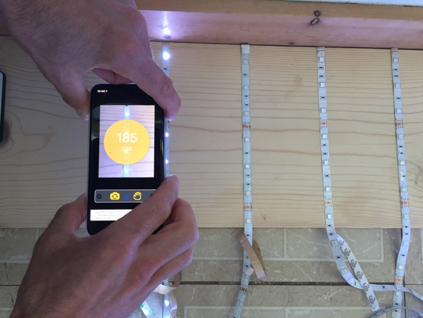 led strip lights - our formal brightness test employed a smartphone light meter app and...