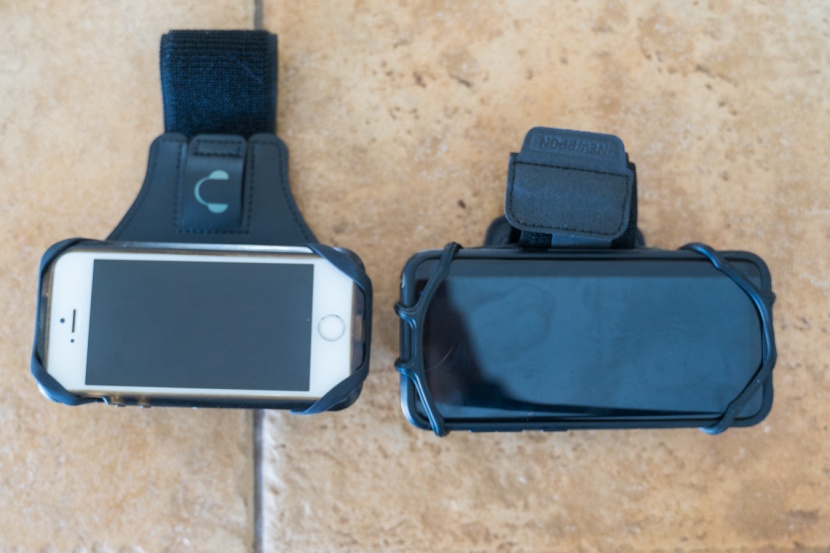 smartphone armband - these one-size-fits-all bands use stretchy silicone straps to secure...