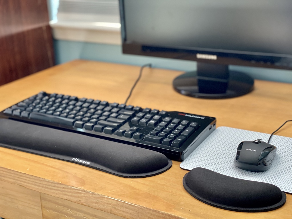 Memory Foam Mouse Wrist Rest Keyboard Wrist Rest Pad Anti-skid Mousepad  Support Wrist Rest Mat For Office Computer Laptop Durable Comfortable  Lightwei