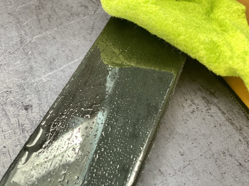 this pu bottom is easy to wipe clean with a little bit of water and...