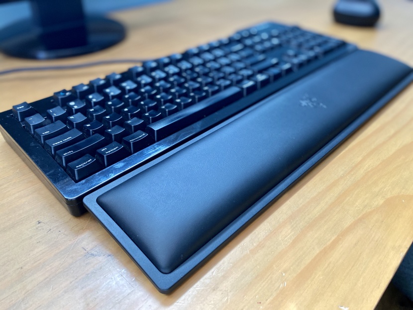 wrist rest - the razer sits at an angle and is one of the most comfortable...