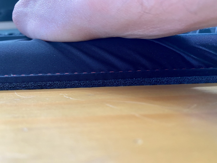 wrist rest - the fabric on the hyperx keyboard rest tends to bunch up with a lot...