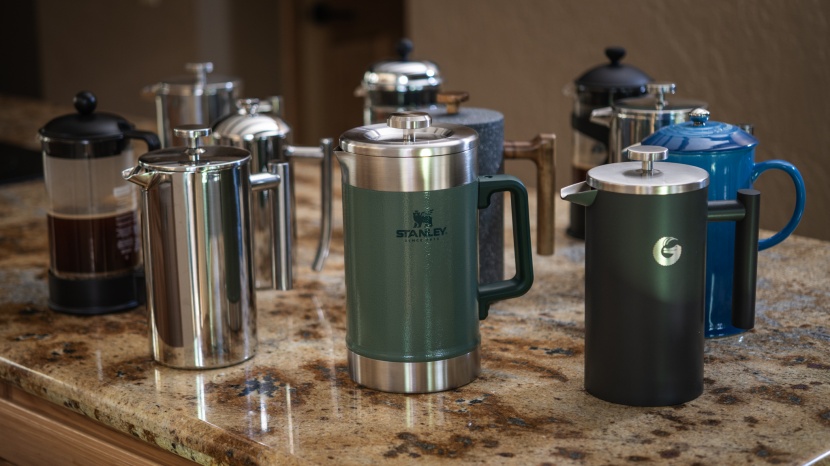 french press - a lineup of top-tier french presses, ready to get brewing.