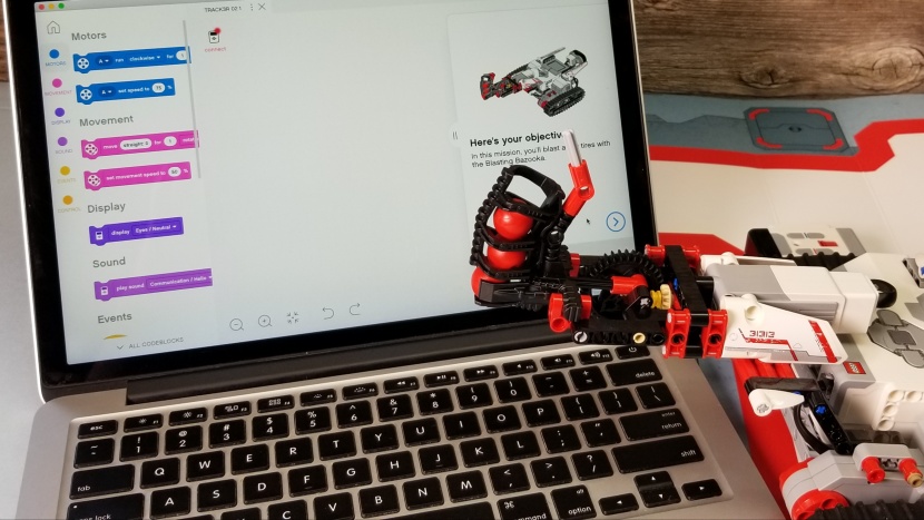 the lego mindstorms control software is intuitive and easy to use.