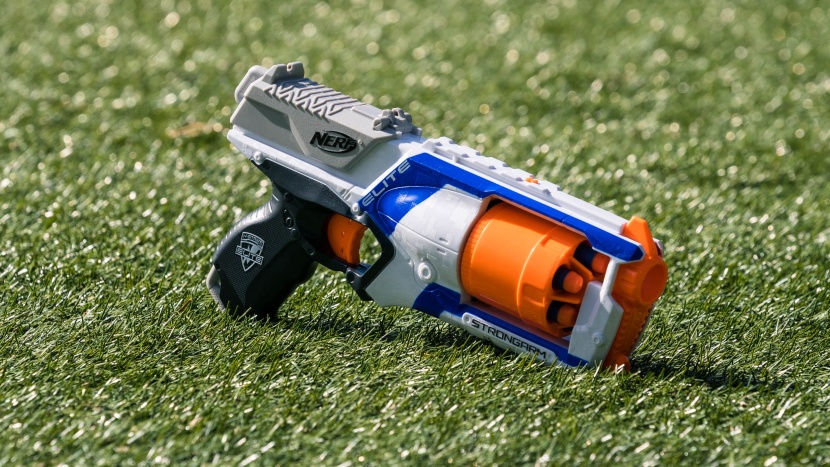 nerf gun - the strongarm is one of best manually powered toy blasters that...