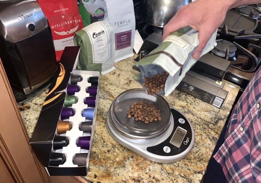 testing with several types of coffee to hone in on the differences...