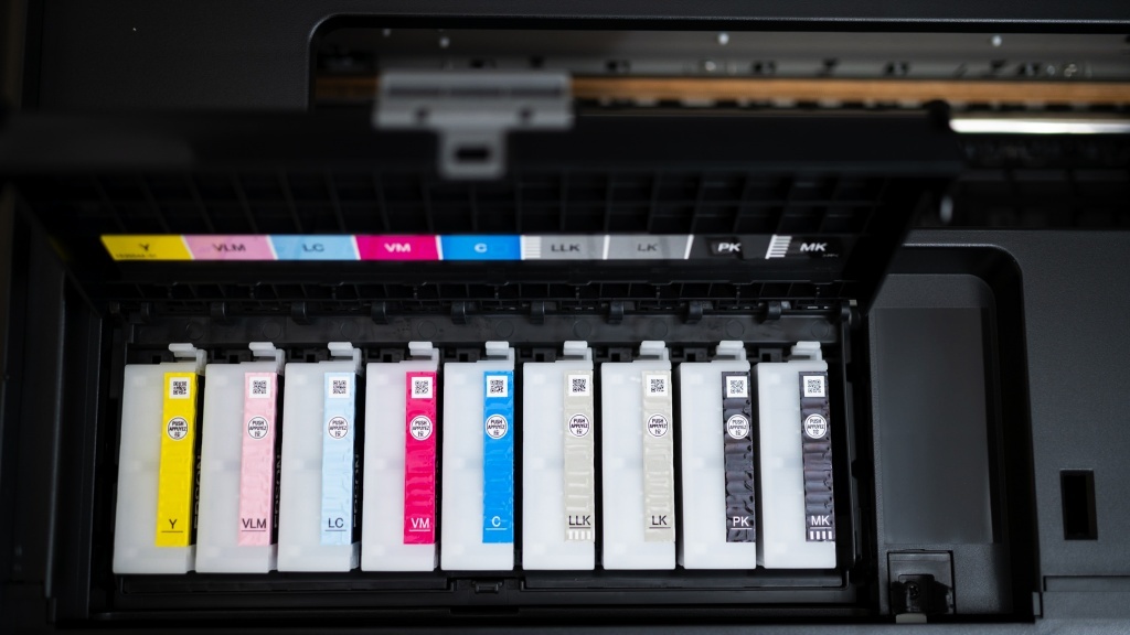 epson surecolor p600 - with nine separate ink cartridges, it&#039;s no wonder that this machine...