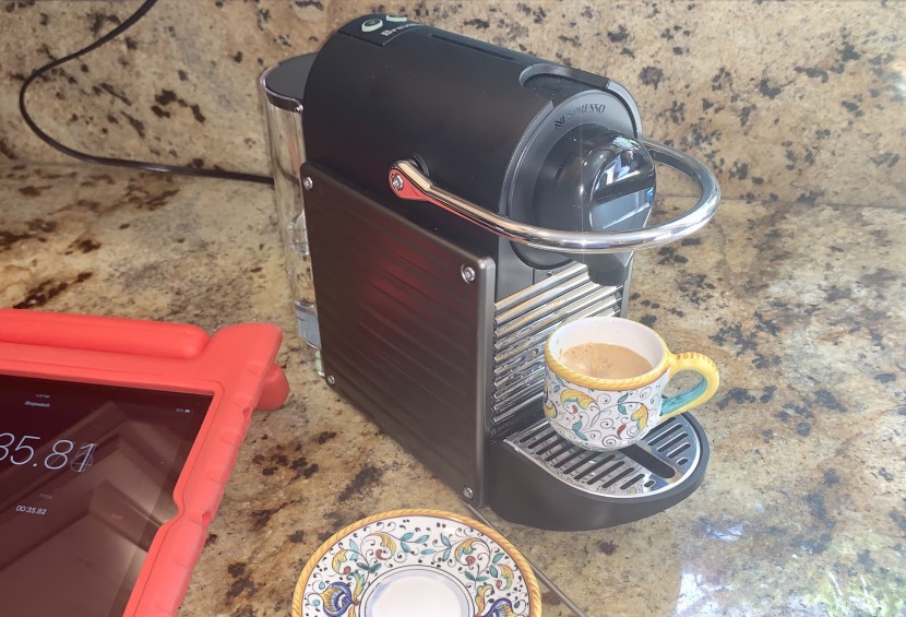 single serve coffee maker - the nespresso pixie quickly delivered great tasting espresso with a...