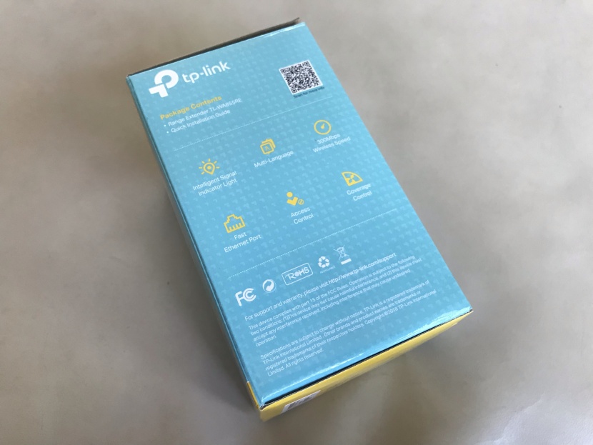 wifi extender - the tp-link models all have a qr code on the box that connects the...