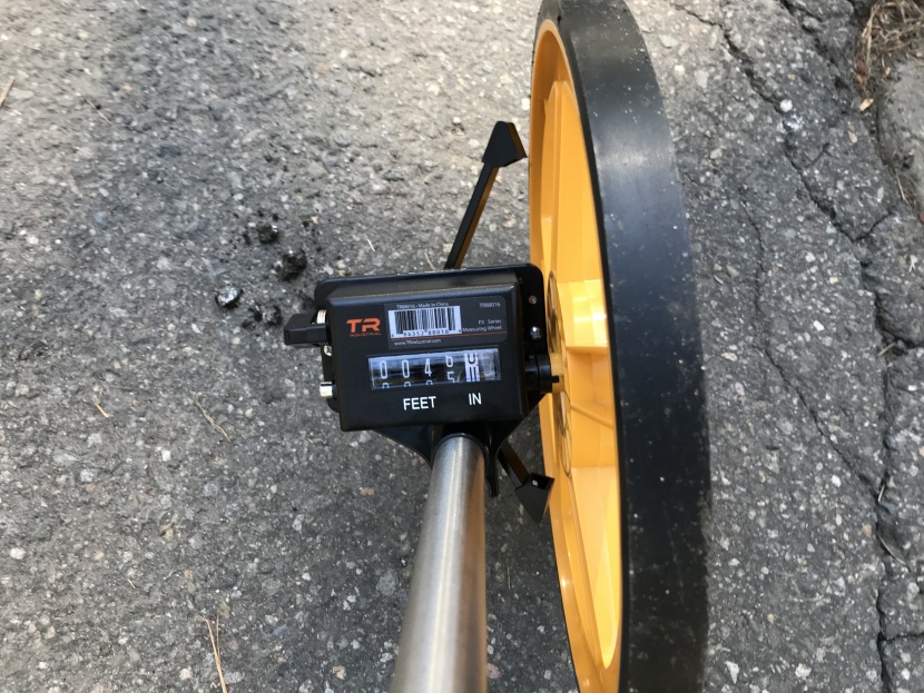 wifi extender - we used a professional-grade measuring wheel for our range assessment.