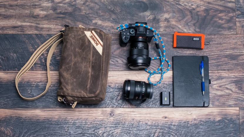 this small bag makes you consider what your packing for the day...