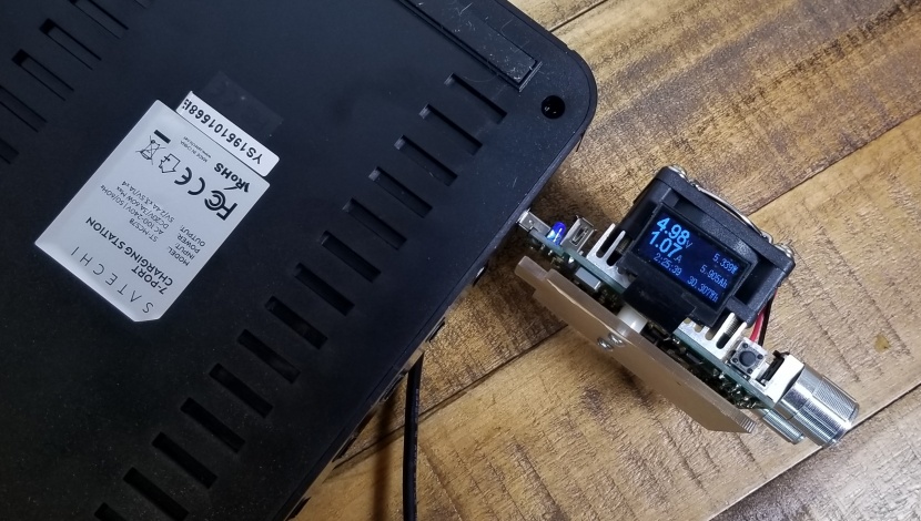 we used a resistive load and usb multimeter to confirm these...