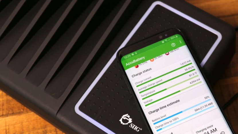 charging station - we used the accubattery app to get a better idea of the charging...