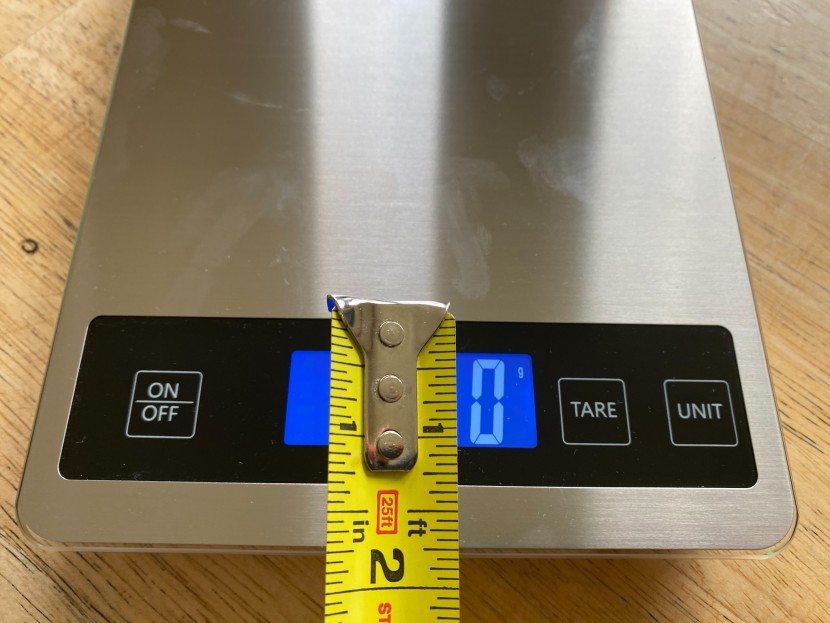 larger, lit numbers are easier to view. we measured all the numbers...