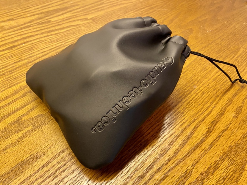 audio-technica ath-m50x - the audio-technica ath-m50x's cloth carrying case.