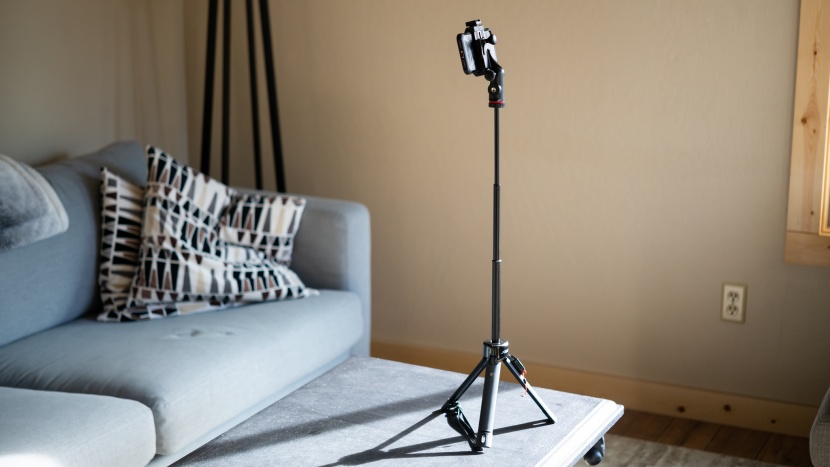 tripod for iphone - the telepod extends quite high but you usually will need to set it...