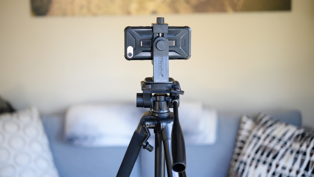 tripod for iphone - the pan and tilt head on the ubeesize 60-inch tripod also makes it...