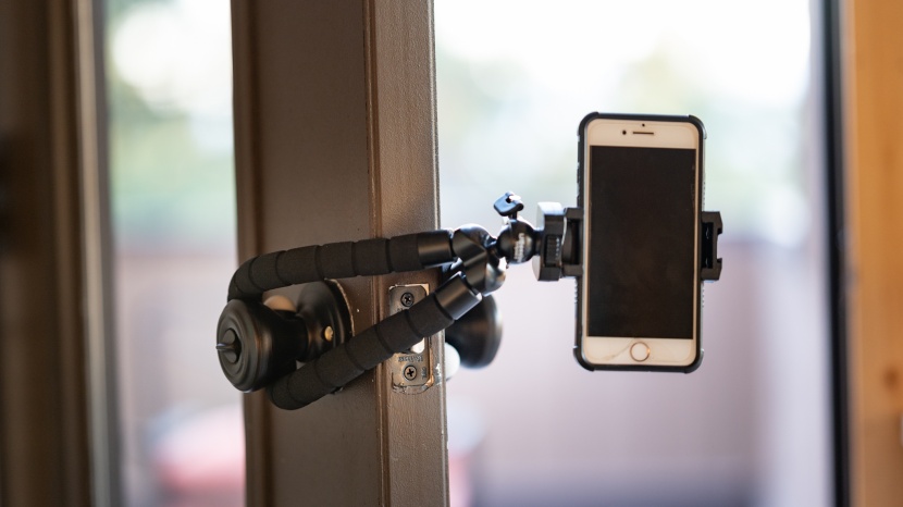 tripod for iphone - you can use the flexible legs of the ubeesize to hold your phone in...