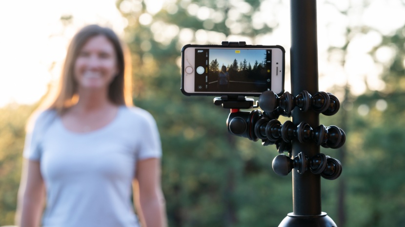 tripod for iphone - the gorillapod has fairly heavy-duty flexible legs.