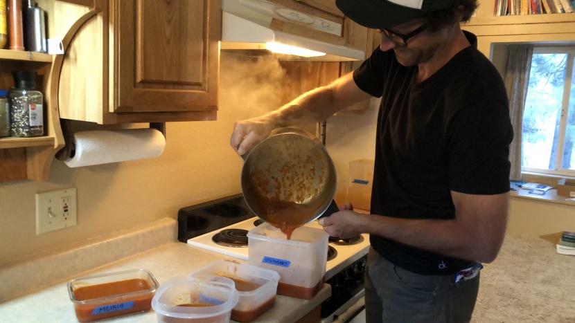 the tomato sauce test was devised to reveal which containers were in...