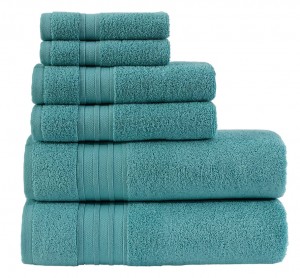100% Cotton Four Piece Bath Towel Set