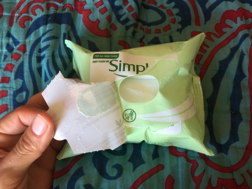 cleansing wipes - the simple packaging didn&#039;t open quite as expected for us, but they...