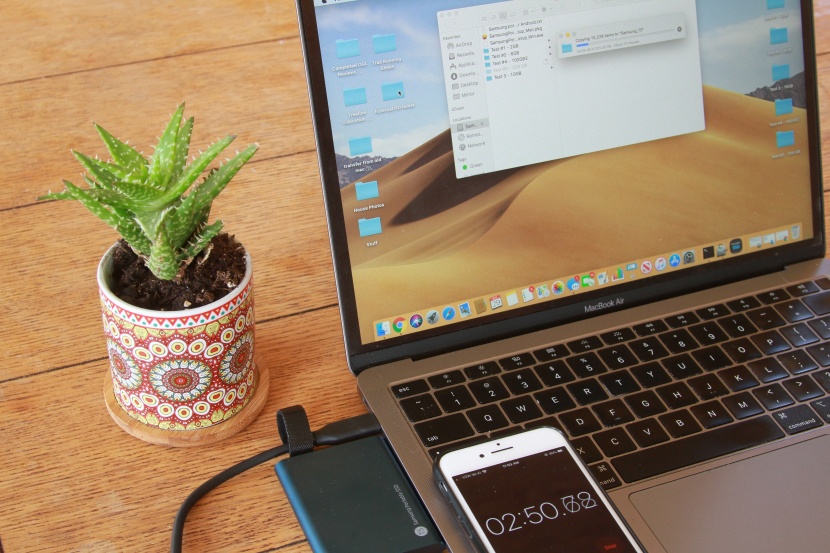 external hard drive - after manually timing each drag and drop test, we were able to...