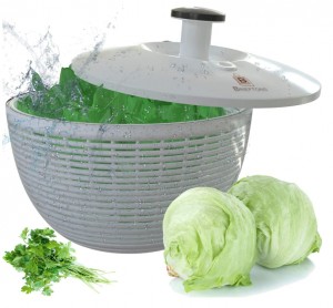 Vesteel Salad Spinner, Manual Lettuce Spinner with Large 5 Quart Capacity  Bowl and Colander Basket