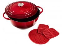 uno casa enameled cast iron dutch oven 6-quart