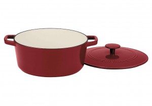 Uno Casa Enameled Cast Iron Skillet - Casserole Dish with Lid - 3.7 Quart Enamel Cookware Pot - Enameled Cast Iron Dutch Oven