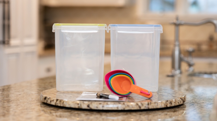 food storage set - the chef&#039;s path set comes with measuring scoops and labels for...