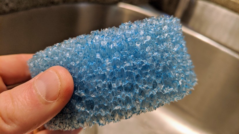 sponge - the thick, polymer matrix of the scrub daddy easily absorbed nearly...
