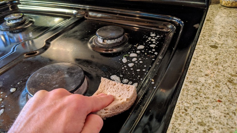 sponge - it&#039;s tough to beat the scrubbing power of a classic scouring pad...