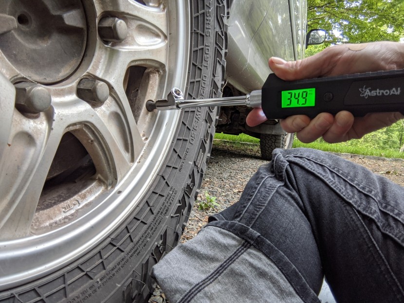 tire gauge - the dual-head on this digital astroai rod is made for inward and...