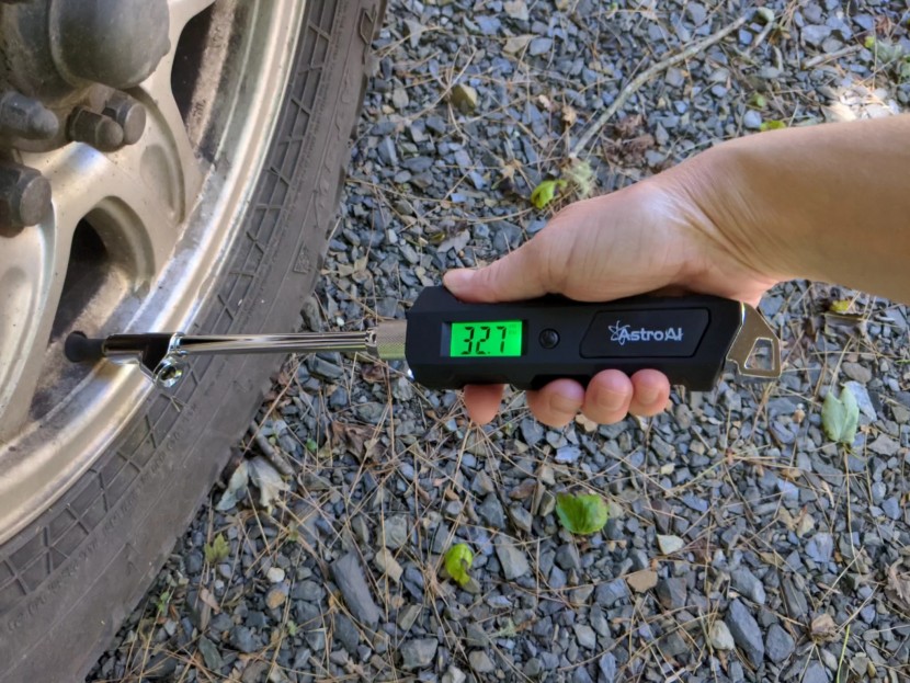 tire gauge - there&#039;s no need to stoop down to read the astroai dual head gauge...
