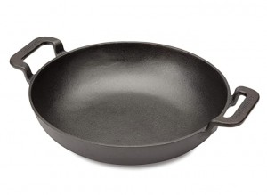 cuisinart 10" cast iron wok