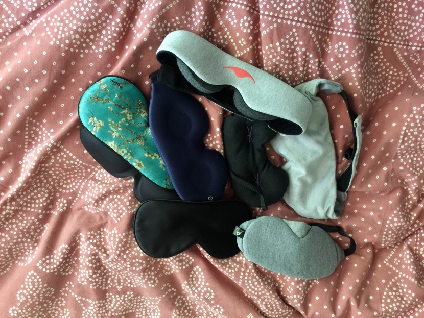 we gathered quite the mix of sleep masks, from the more traditional...